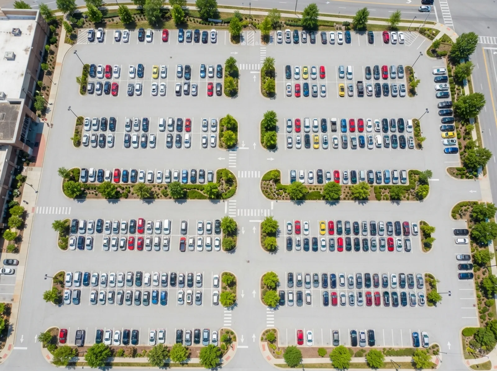 Parcheggio con auto vicino a Fiera Milano Rho